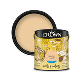 Crown Paint Egyptian Sand Matt Walls and Ceilings Paint | 2.5L