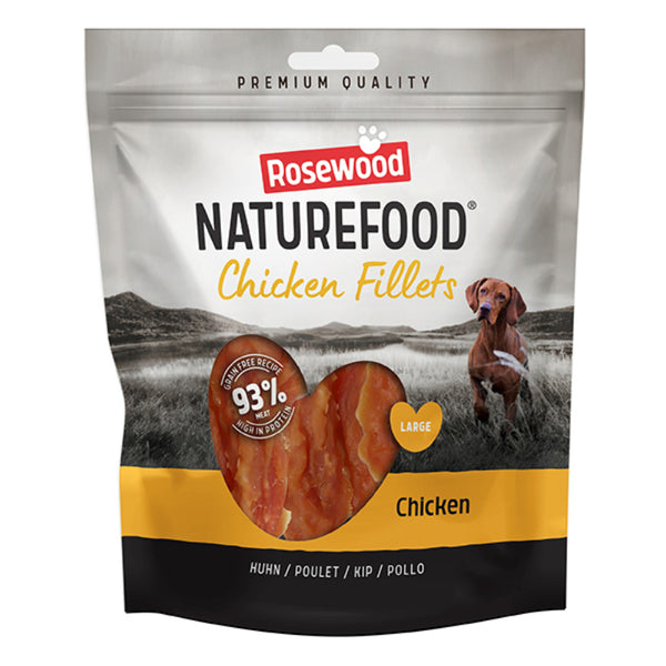 Rosewood Chicken Fillets Dog Treats | Grain-Free, 93% Meat, 320g