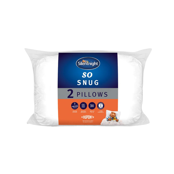 Silentnight So Snug Pillow Pair Pillows | Pack of 2, 400g Fill