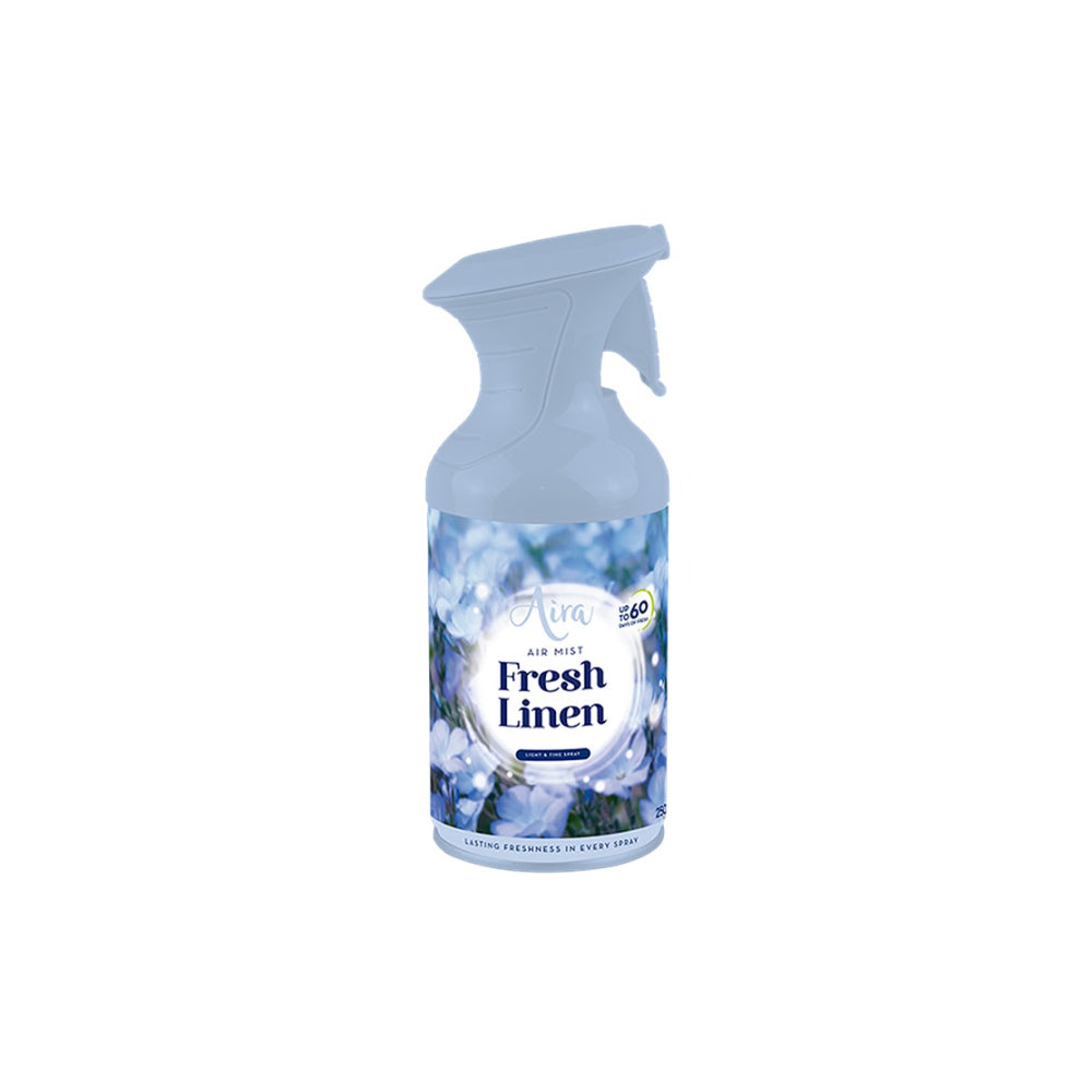 Aira Fresh Linen Air Mist Room Spray | 250ml, Up to 60 Days