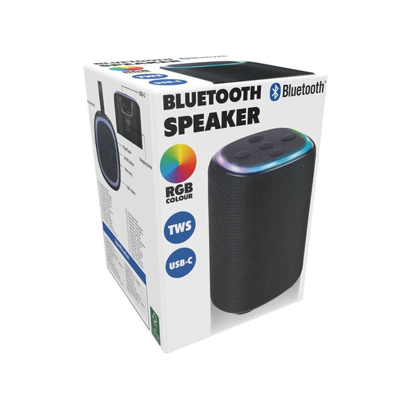 Portable RGB Bluetooth Speaker | 5W, USB-C, TWS and Built-In Microphone