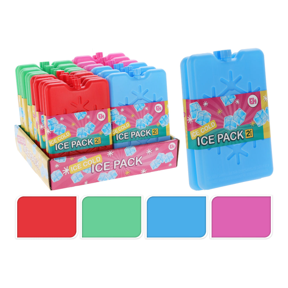 Reusable Ice Pack Cooling Element Set | 2 Pieces, Assorted Colours