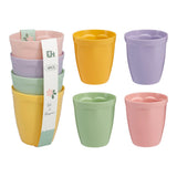 Assorted Pastel Floral Drinking Cup Set | Pack of 4, 300ml, Stackable
