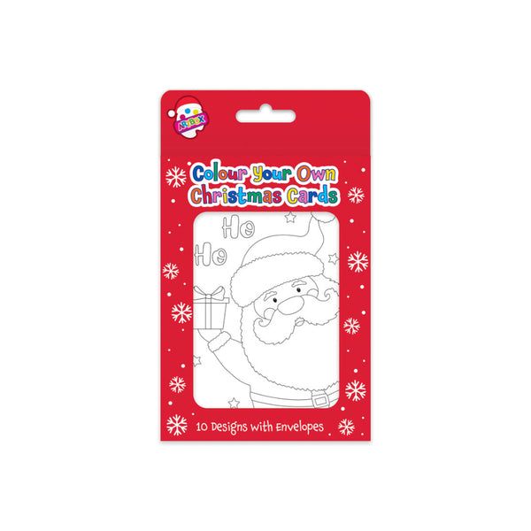 Festive Wonderland Colour Your Own Christmas Cards | Assorted, Pack of 10