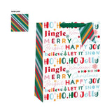 Festive Wonderland Jolly Text Christmas Gift Bag | Extra Large