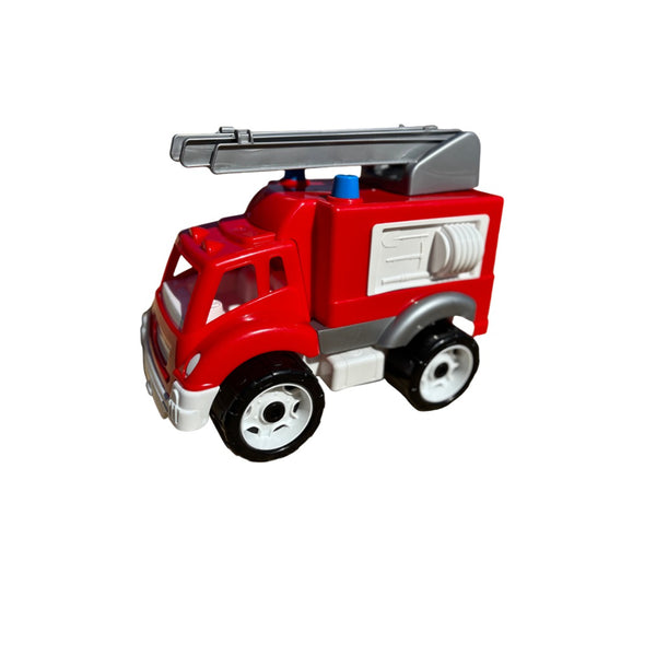 Red Fire Engine Toy Truck with Ladder | Push-Along Emergency Vehicle