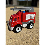 Red Fire Engine Toy Truck with Ladder | Push-Along Emergency Vehicle