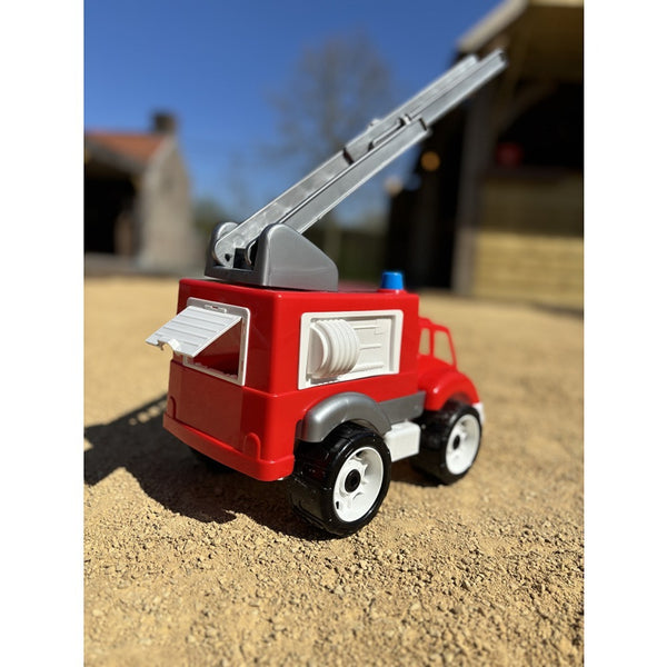 Red Fire Engine Toy Truck with Ladder | Push-Along Emergency Vehicle