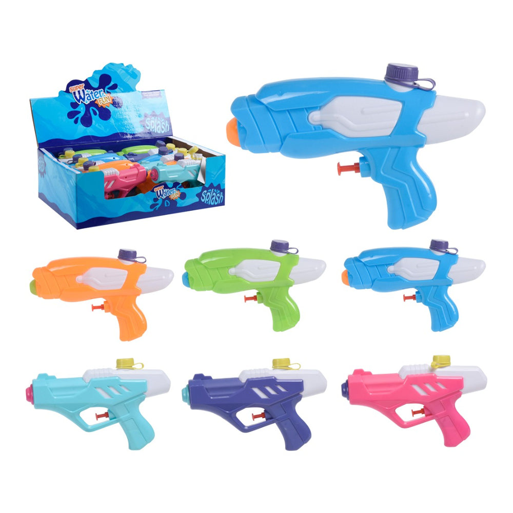 Trigger-Operated Refillable Water Pistol | 20cm, Assorted Colours