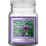 Baltus Lavender and Bergamot Scented Jar Candle | 95 x 130mm, Purple Wax