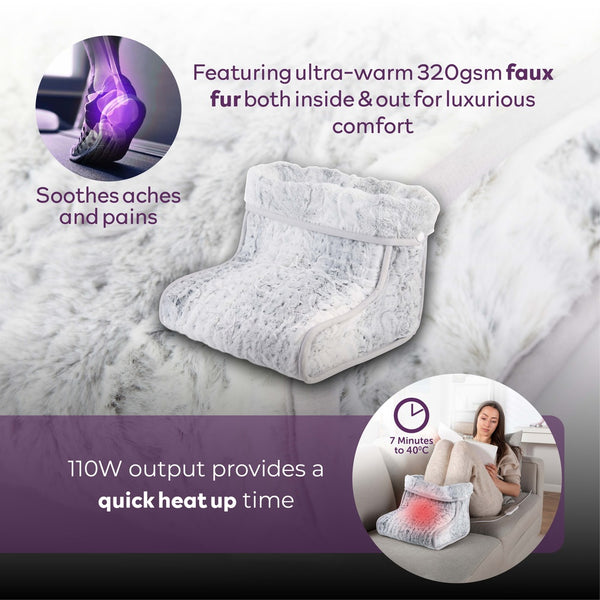 Carmen Heated Foot Warmer - Grey - 110W