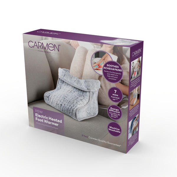 Carmen Heated Foot Warmer - Grey - 110W