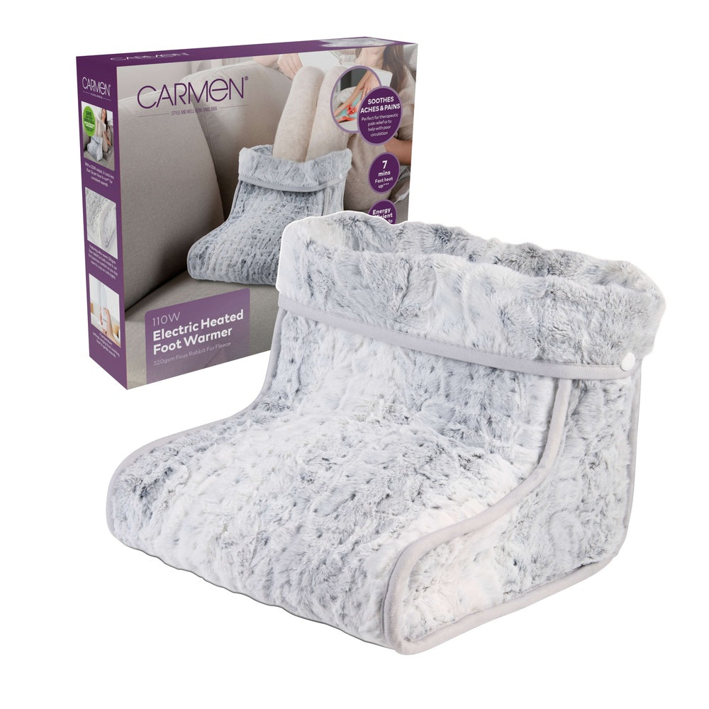 Carmen Heated Foot Warmer - Grey - 110W