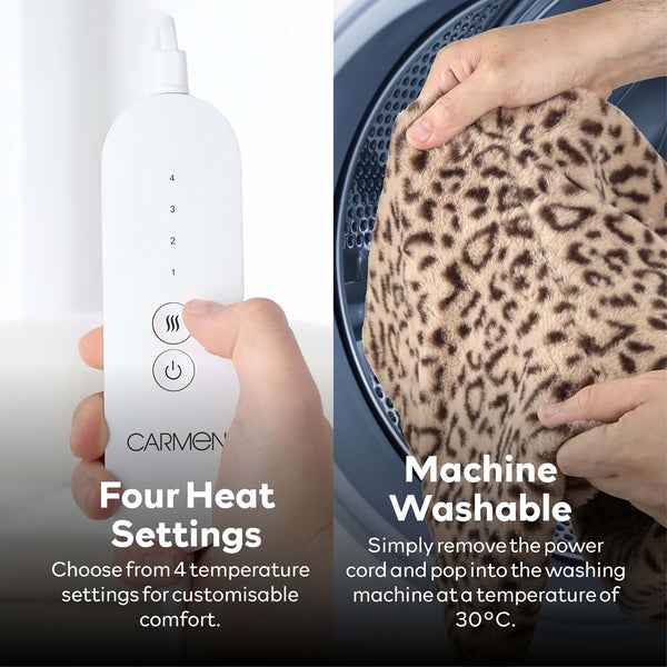 Carmen Heated Foot Warmer - Leopard Print - 1 Pack