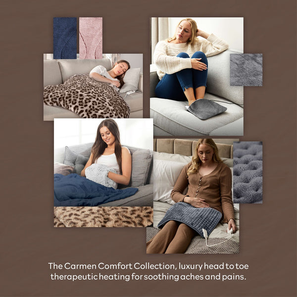 Carmen Heated Foot Warmer - Leopard Print - 1 Pack