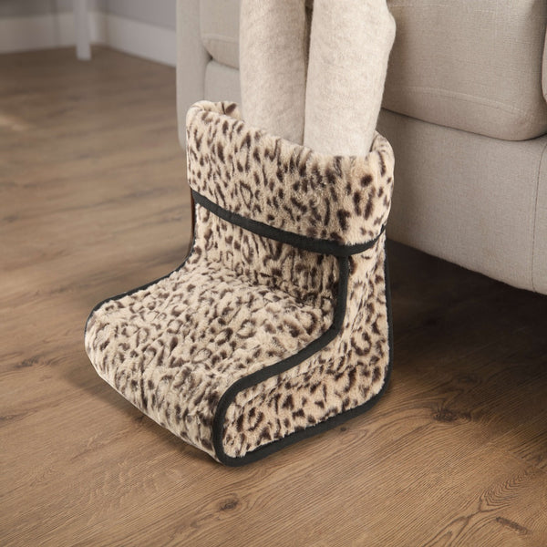 Carmen Heated Foot Warmer - Leopard Print - 1 Pack