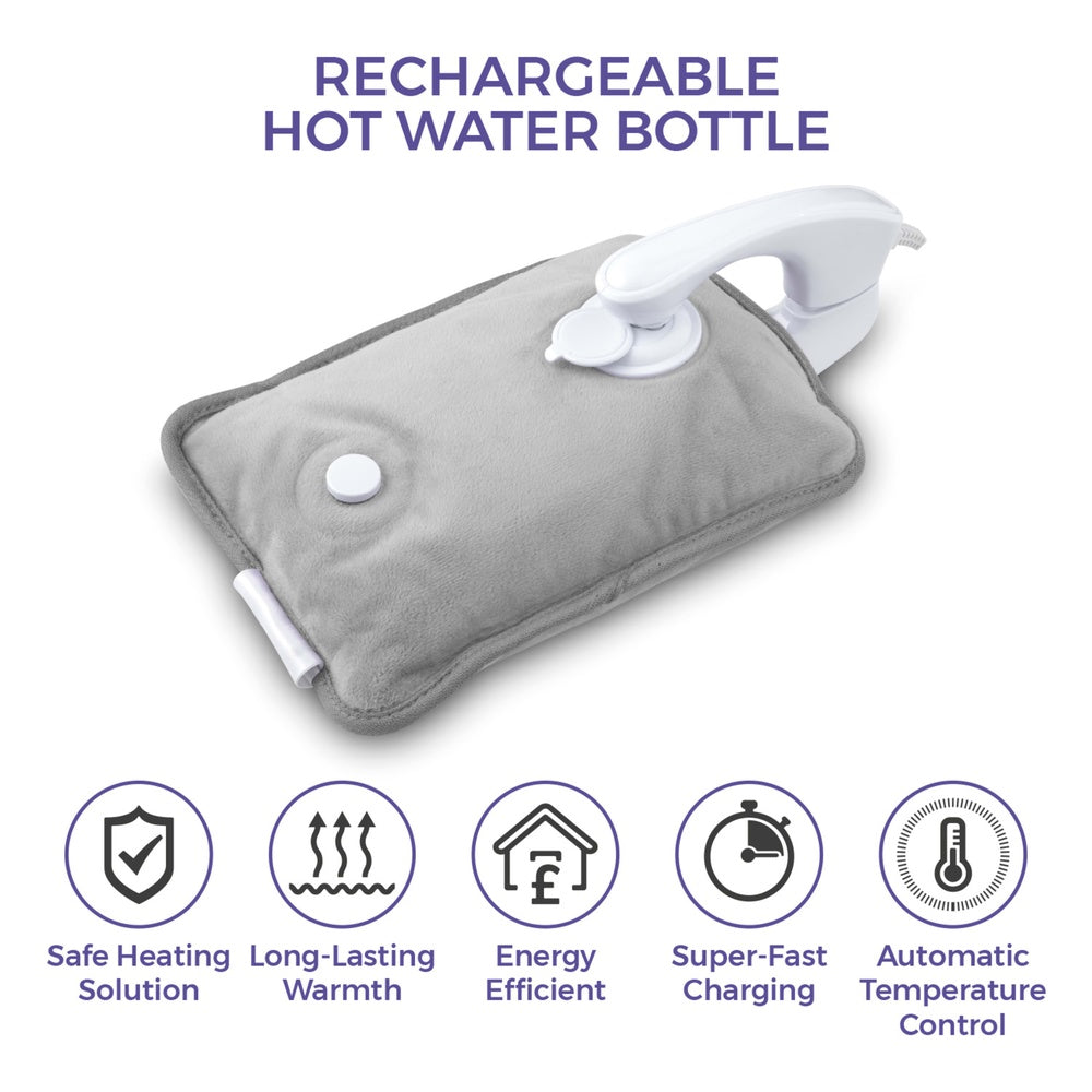 Carmen Rechargeable Hot Water Bottle - Grey - 1 Pack