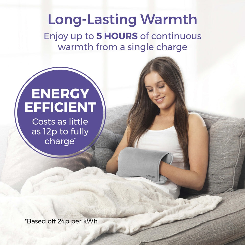 Carmen Rechargeable Hot Water Bottle - Grey - 1 Pack
