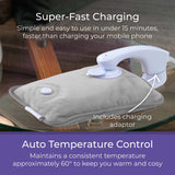 Carmen Rechargeable Hot Water Bottle - Grey - 1 Pack