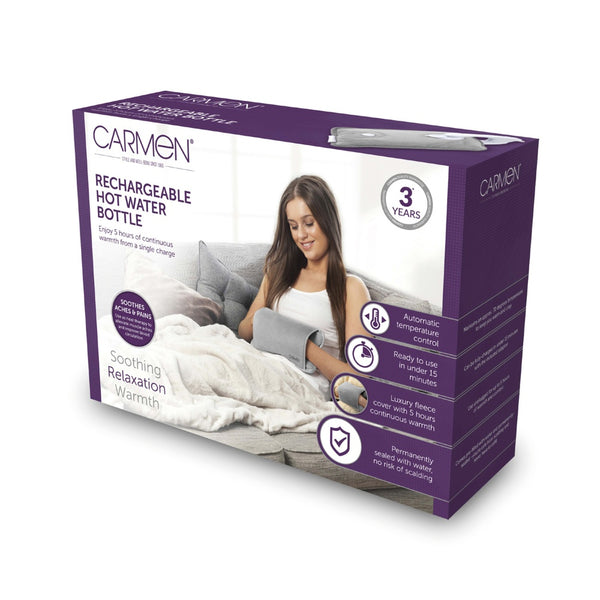 Carmen Rechargeable Hot Water Bottle - Grey - 1 Pack
