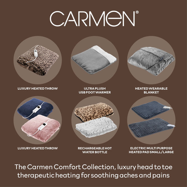 Carmen Rechargeable Hot Water Bottle - Leopard Print - 1 Pack