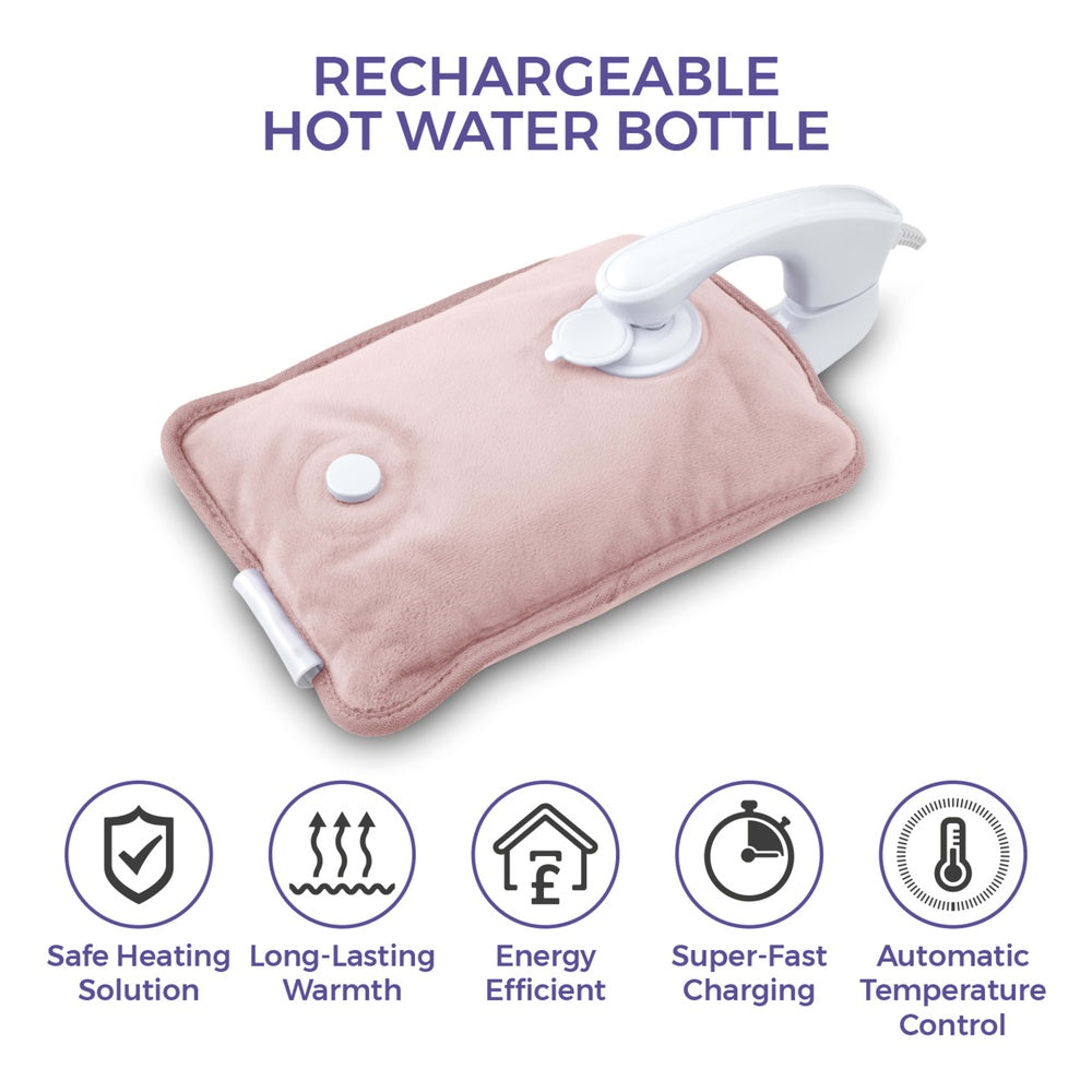 Carmen Rechargeable Hot Water Bottle - Pink - 1 Pack