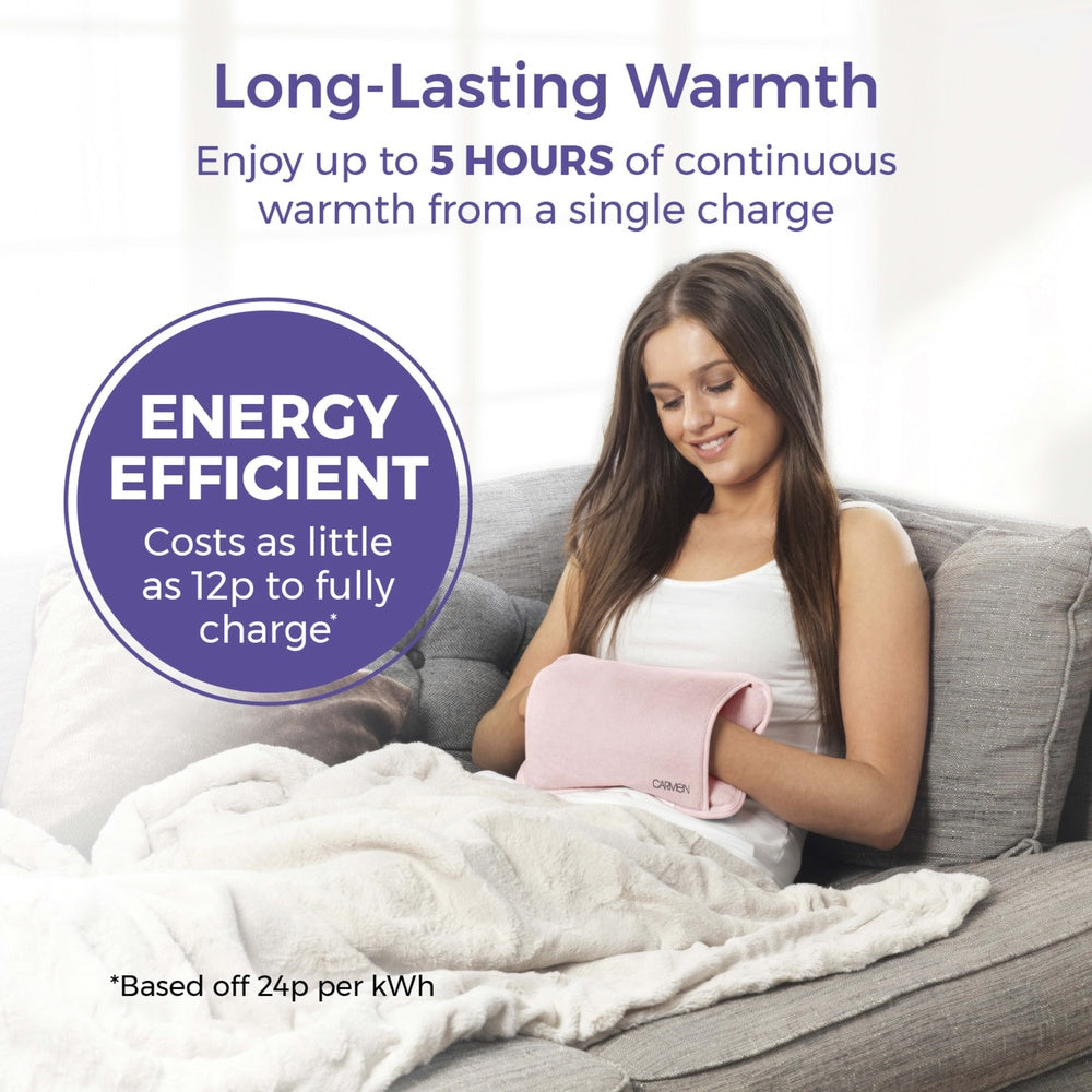Carmen Rechargeable Hot Water Bottle - Pink - 1 Pack
