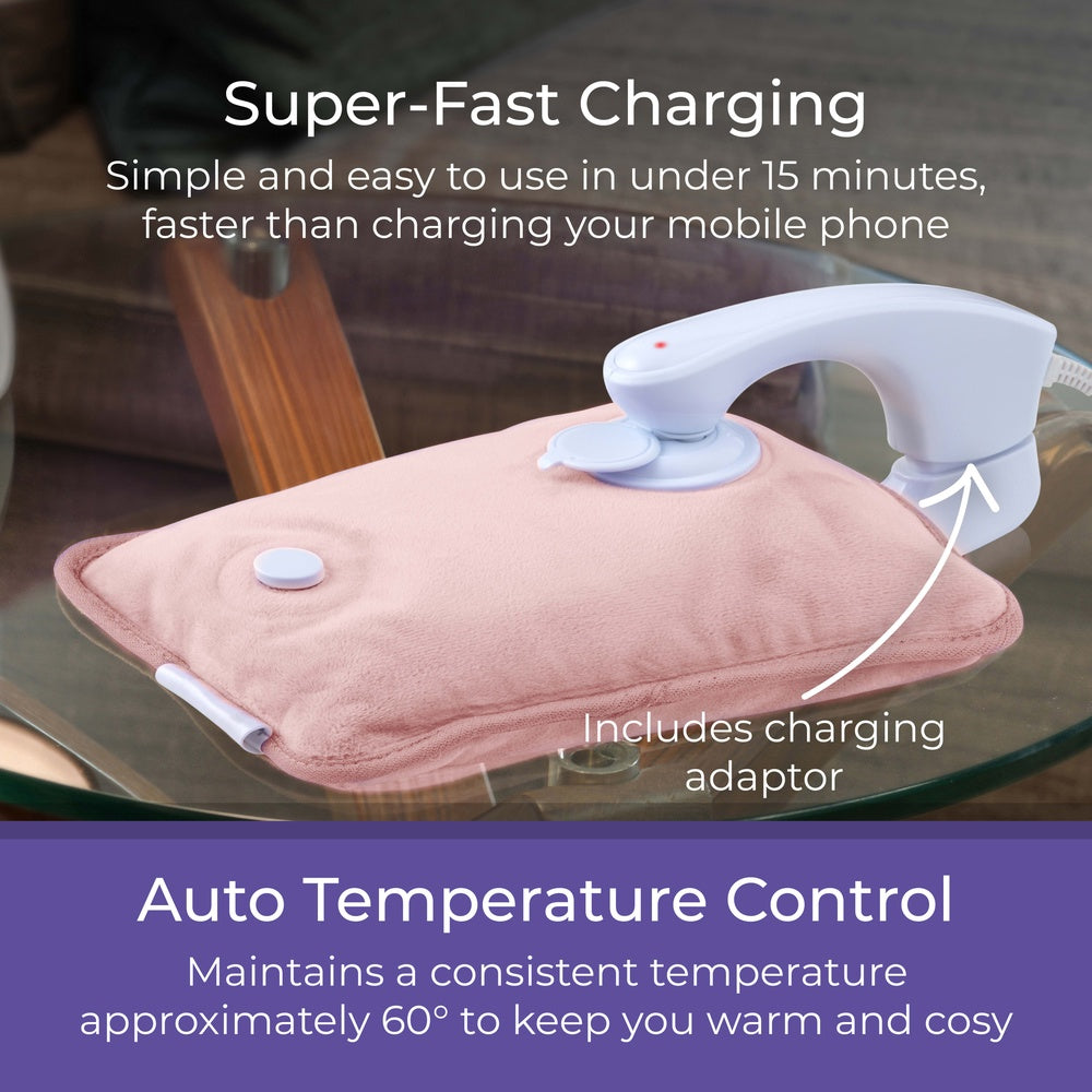 Carmen Rechargeable Hot Water Bottle - Pink - 1 Pack
