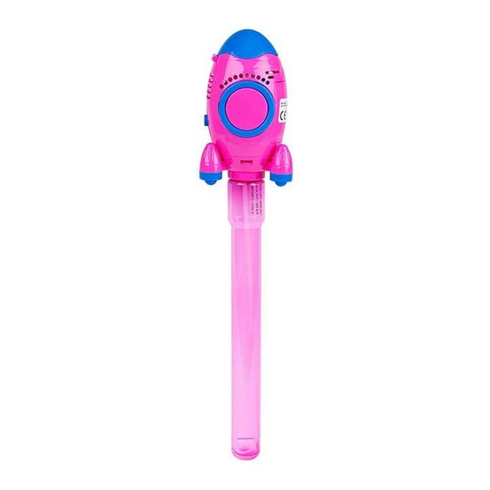 Rocket Bubble Wand Kids Outdoor Toy | 240ml, Assorted Colours