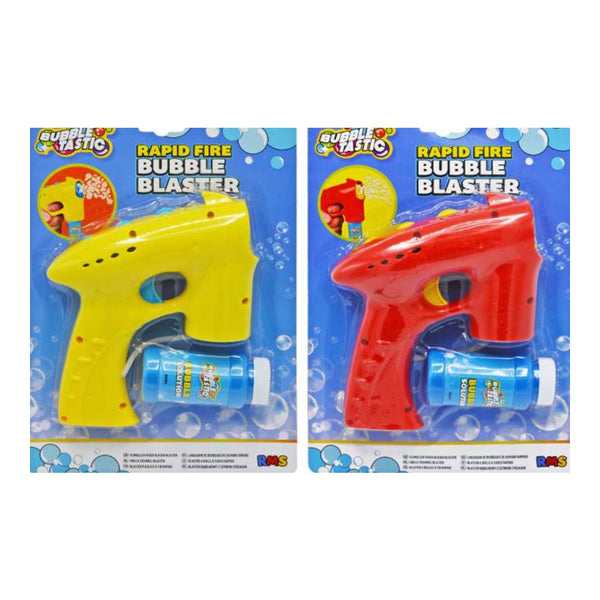 Rapid Bubble Blaster Toy | Assorted Colours, Includes Bubble Solution