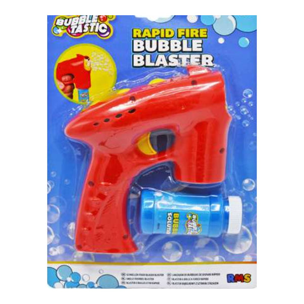 Rapid Bubble Blaster Toy | Assorted Colours, Includes Bubble Solution