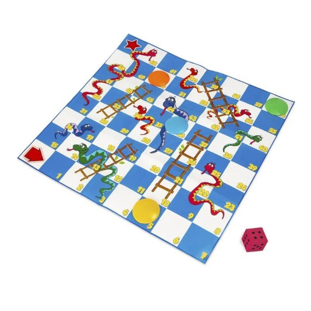Giant Snakes and Ladders Floor Game | Ages 5+, Indoor and Outdoor