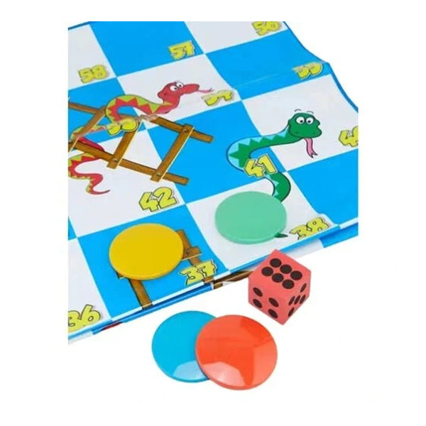 Giant Snakes and Ladders Floor Game | Ages 5+, Indoor and Outdoor