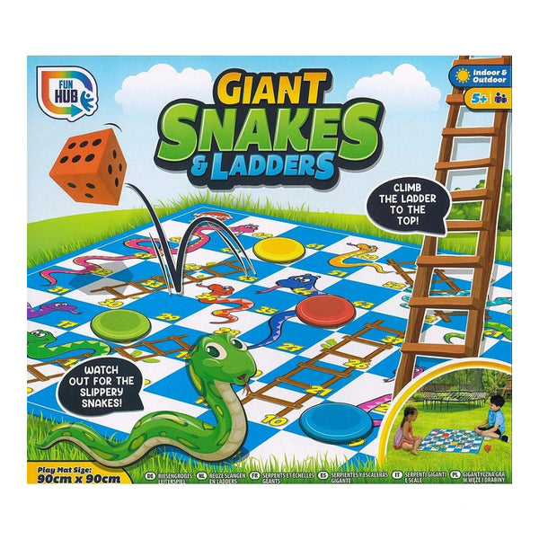 Giant Snakes and Ladders Floor Game | Ages 5+, Indoor and Outdoor