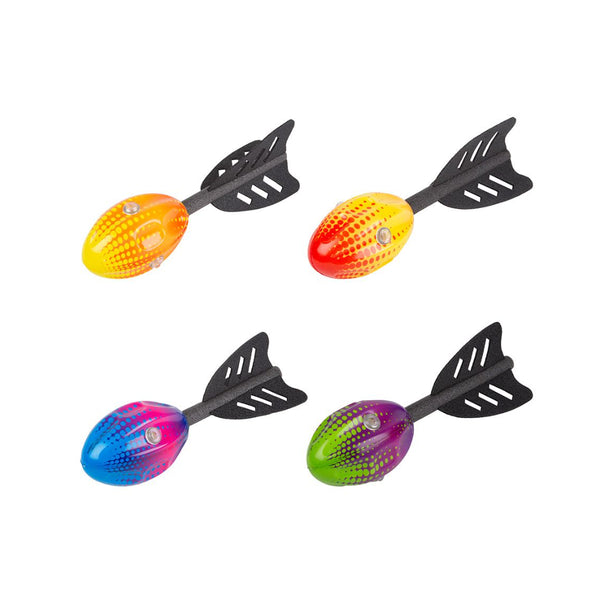 Foam Rocket with Whistle Throwing Toy | Assorted Colours, Light Detail