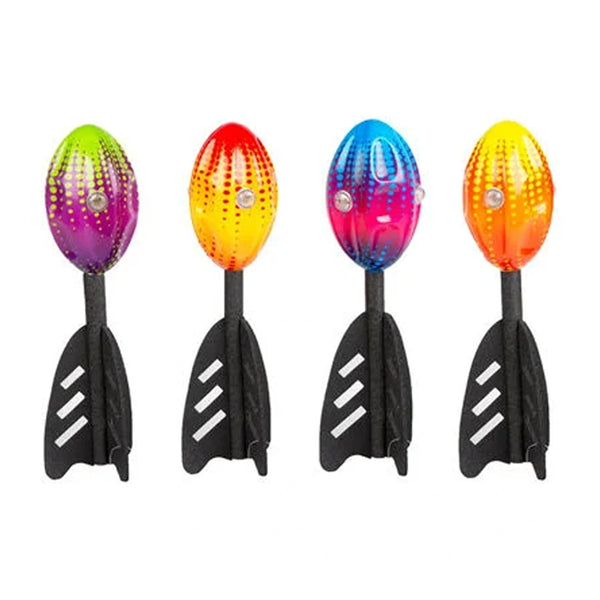 Foam Rocket with Whistle Throwing Toy | Assorted Colours, Light Detail