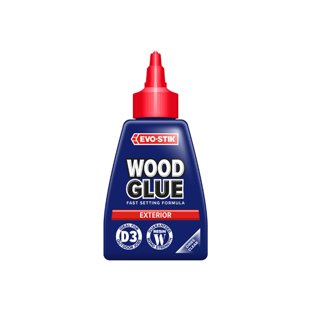 Evo-Stik Fast-Setting Exterior Wood Glue | Dries Clear, 250ml