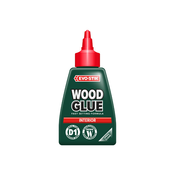 Evo-Stik Fast-Setting Interior Wood Glue | Dries Clear, 250ml