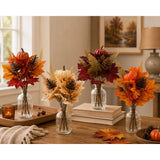 Pumpkin and Pinecone Autumn Floral Picks - 4 Assorted Designs