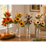 Artificial Autumnal Gerbera Spray - 4 Assorted Designs and Colours