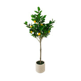 Lemon Tree In White Pot | Faux Tree