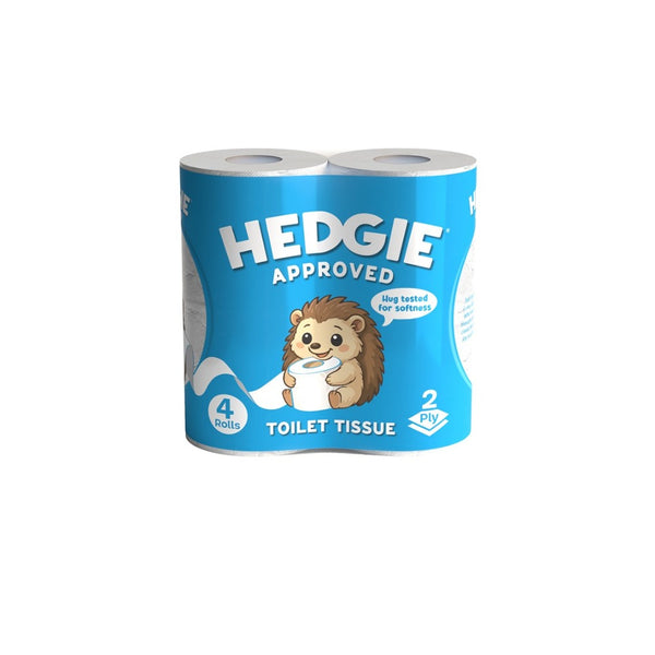 Hedgie Soft 2-Ply Toilet Tissue - Pack of 4 Rolls, Everyday Comfort