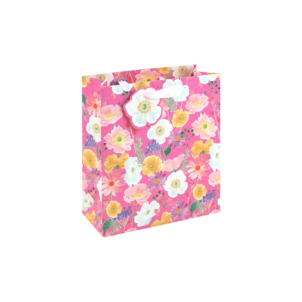 Floral Medium Bag - EuroWrap - 21.5x25.3 cm