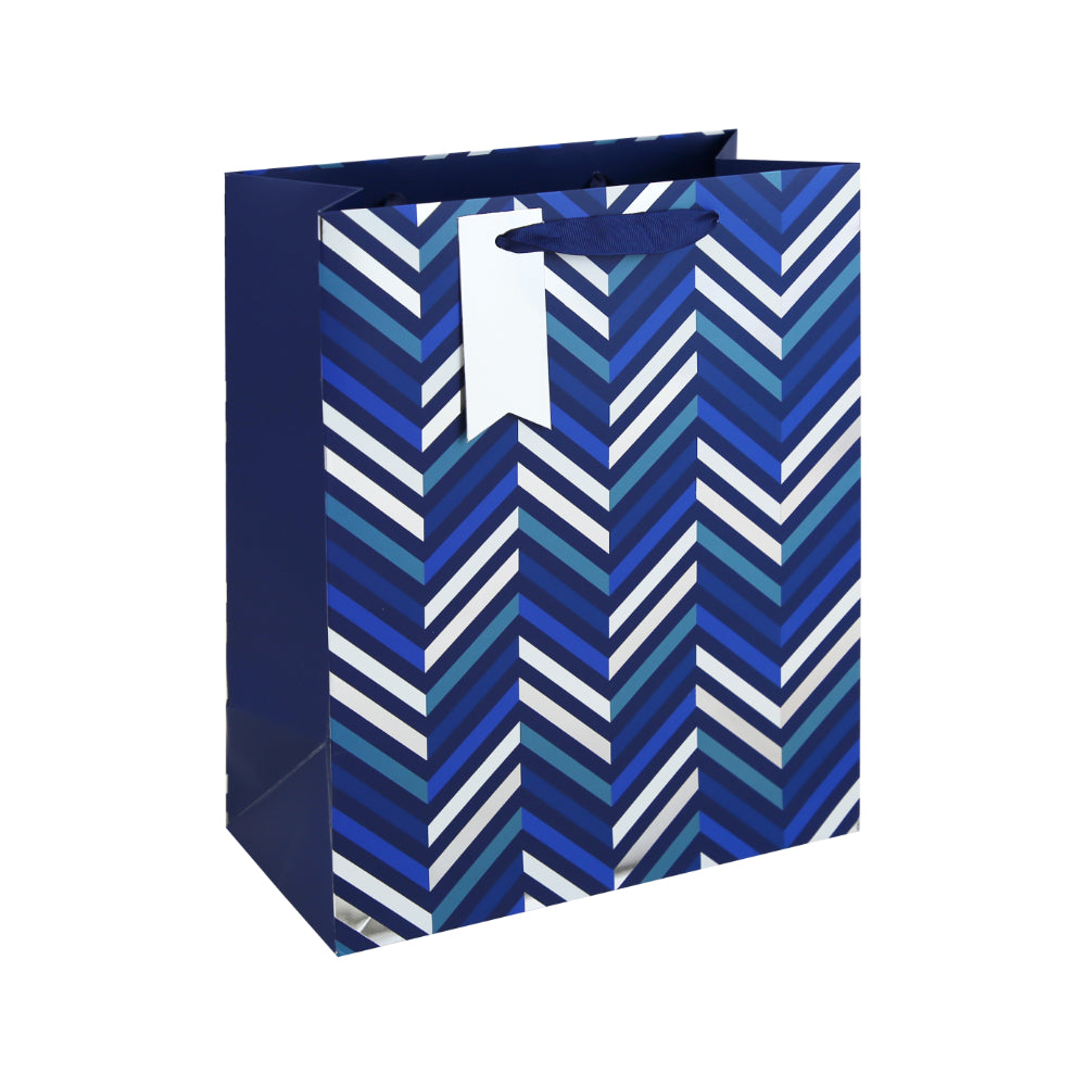 Modern Chevron Large Bag - Gift Bag - 33cm x 26.5cm