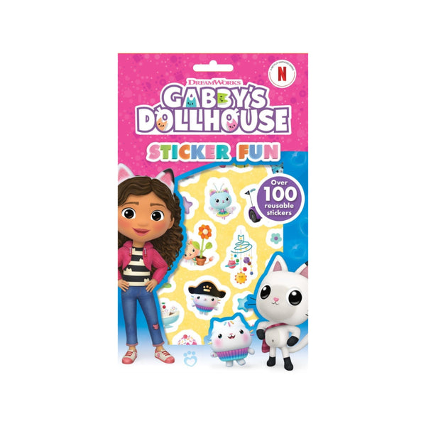  Gabby's Dollhouse Sticker Activity | 100+ Assorted Reusable Stickers