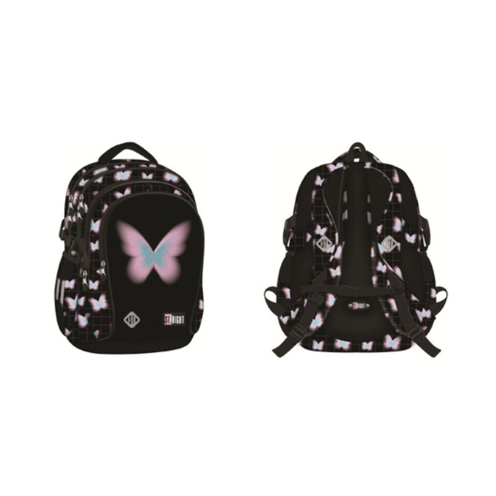 St. Right Pastel Butterfly School Backpack - 17 Inch