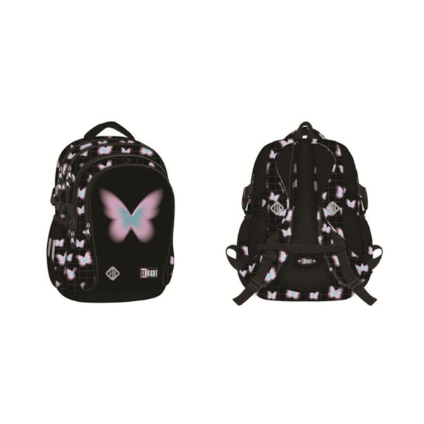 St. Right Pastel Butterfly School Backpack - 17 Inch