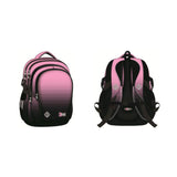 St. Right Pink Gradient School Backpack | 17 Inch, Multiple Compartments