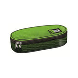 St. Right Green Gradient Hard-Shell Pencil Case | Oval, Dual Zip Pulls