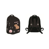 St. Right Be Cappy Capybara School Backpack | 16 Inch, Black